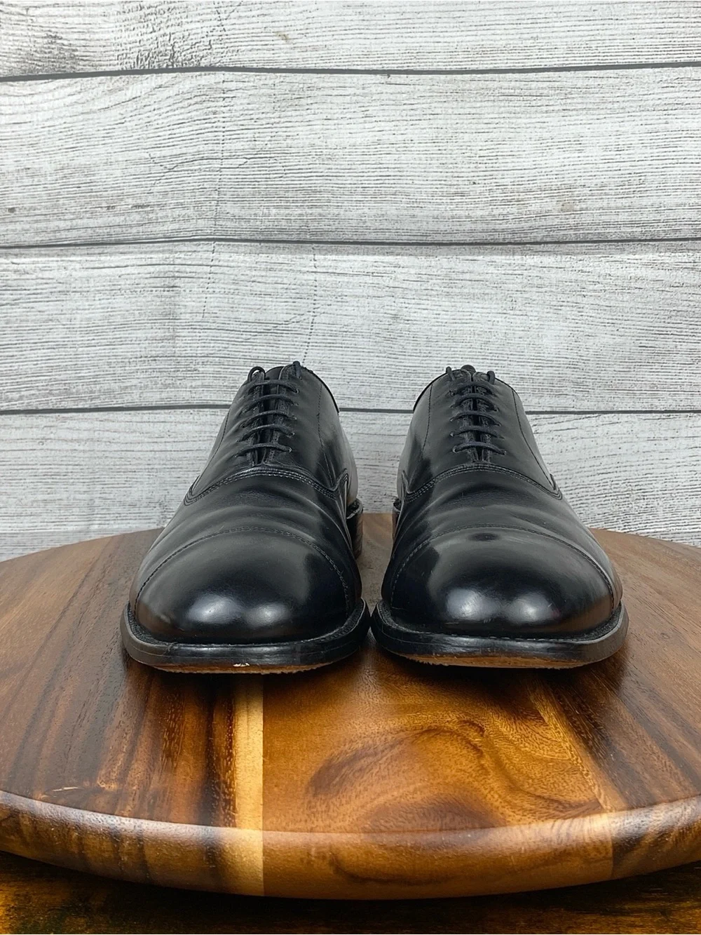Allen Edmonds Park Avenue Cap Toe Oxford Dress Shoe Black Leather Mens Size 10.5